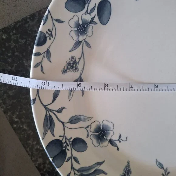 Vintage Claytan Blue Floral Ceramic Flatware Set of 7 pcs - Picture 6 of 13